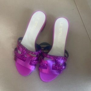 Female Italian designer LE STELLE slippers
